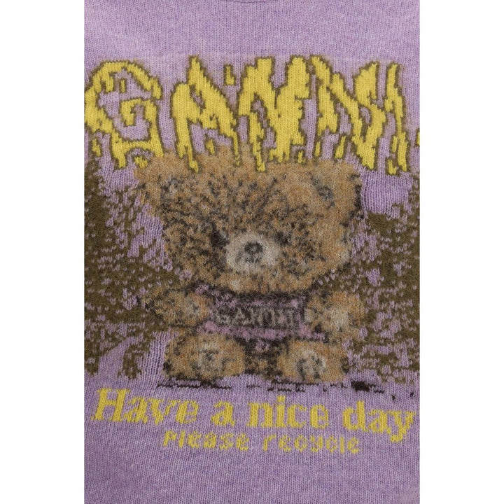 Ganni Gray Alpaca Vicugna Pacos Sleeveles Sweater