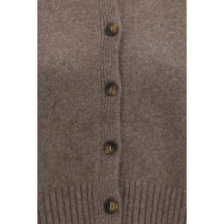 Loulou De Saison Brown Wool Oves Aries Cardigan