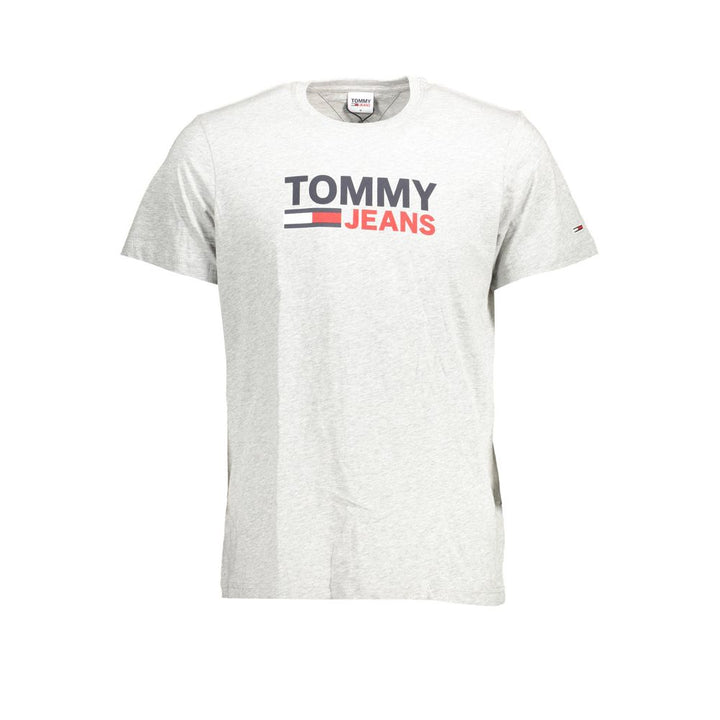 Tommy Hilfiger Grigio Organic Cotton Mens T-Shirt
