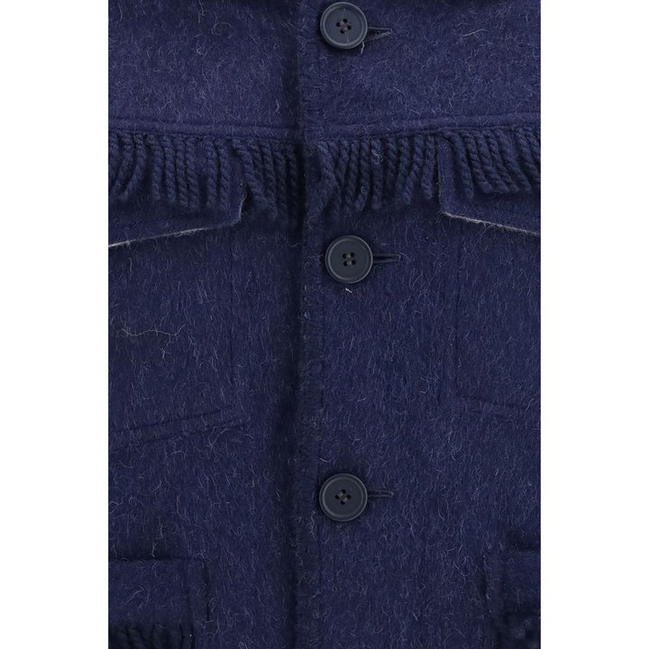 Baziszt Blue Alpaca Vicugna Pacos Full-Length Jacket