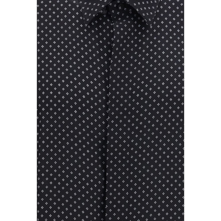 Tom Ford Black Silk Pattern Shirt