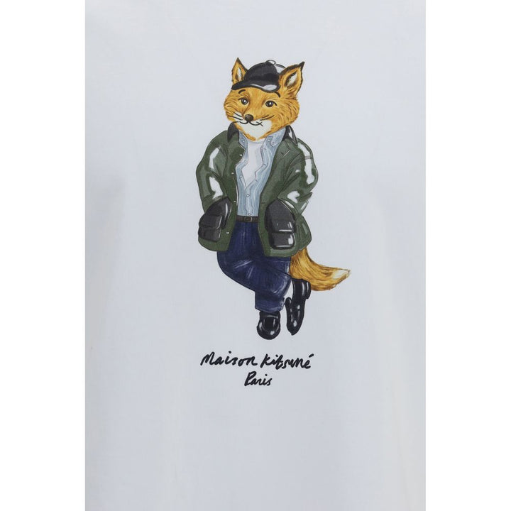 Maison Kitsuné White Cotton T-Shirt