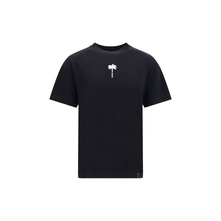 Palm Angels Black Cotton T-Shirt