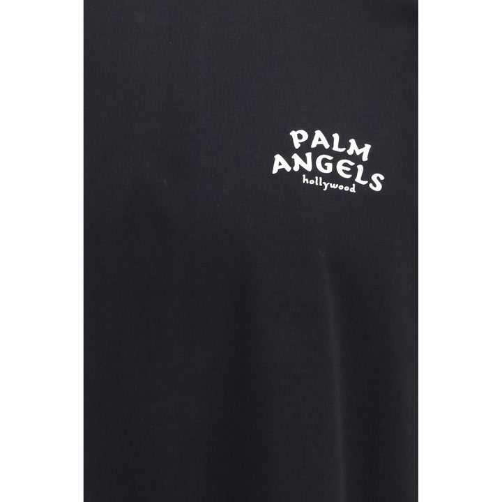 Palm Angels Black Cotton T-Shirt