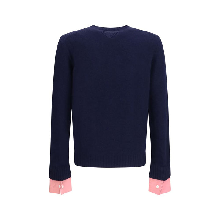 Prada Blue Wool Oves Aries Sweatshirt