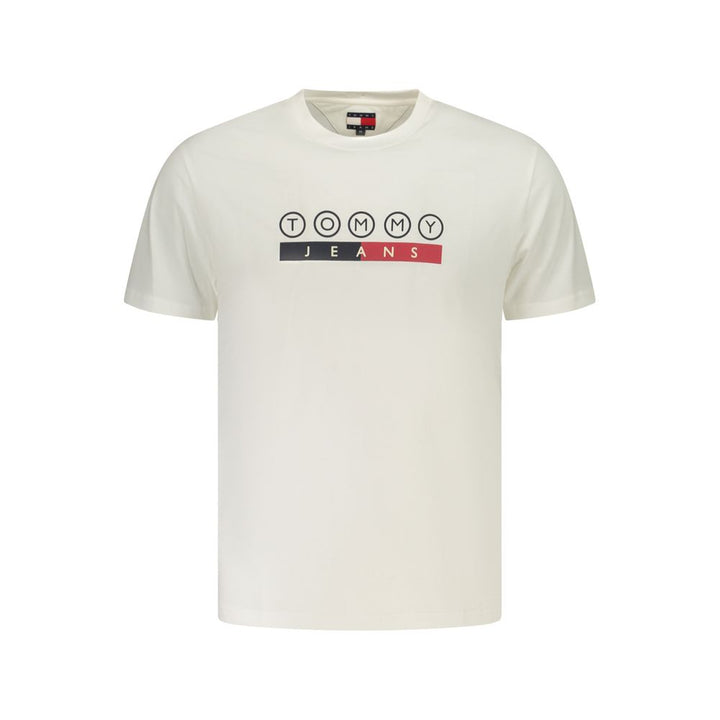 Tommy Hilfiger White Cotton Men's T-Shirt