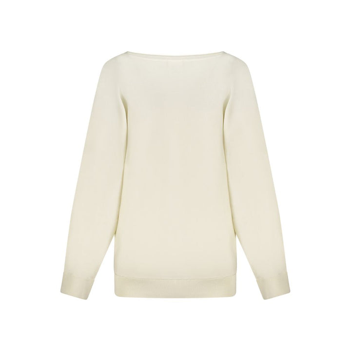 Guess Jeans White Viscose Sweatshirt