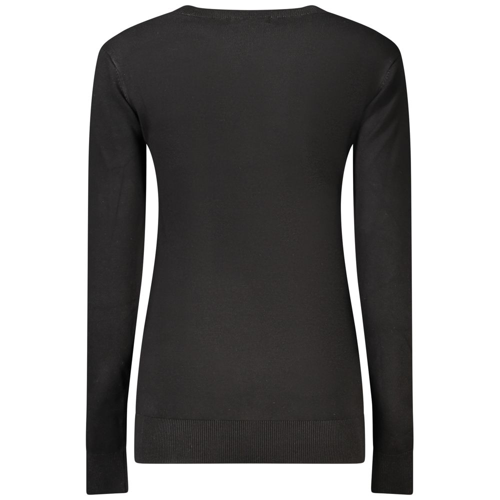 Guess Jeans Black Viscose Womens Sweater