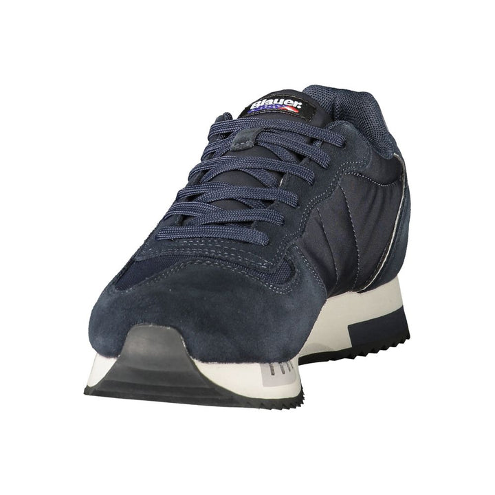 Blauer Blue Polyester Athletic Sneakers