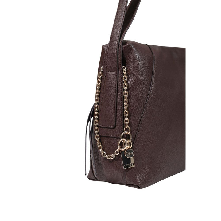 Guess Brown Polyethylene Handbag