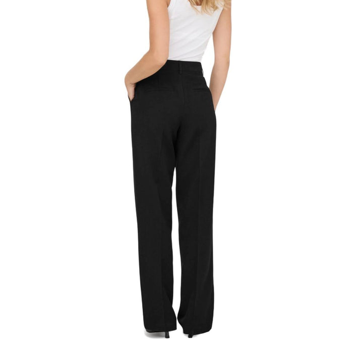 Only Black Polyester Casual Pants