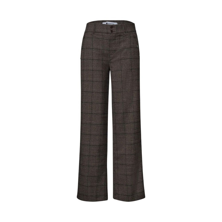 Street One Brown Polyester Casual Pants