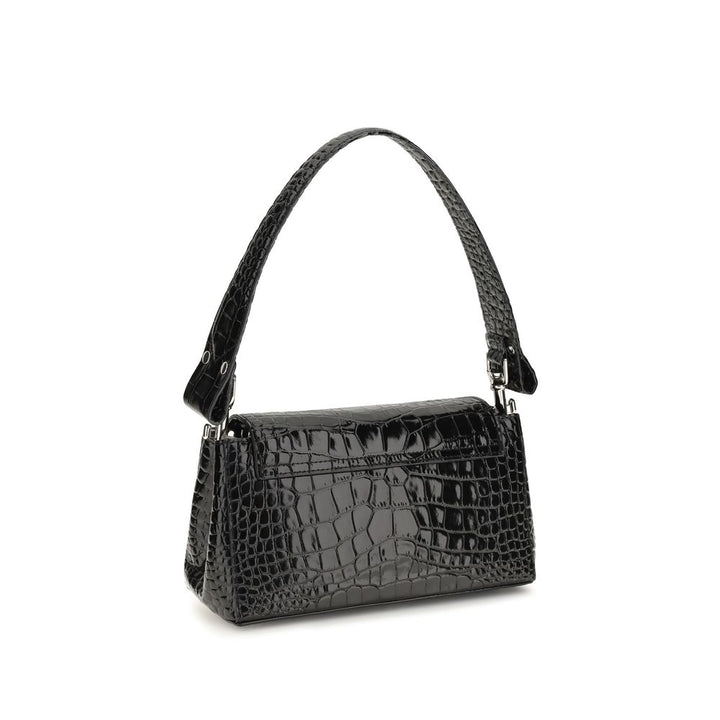 Vivienne Westwood Black Calf Leather Bos Taurus Shoulder Bag