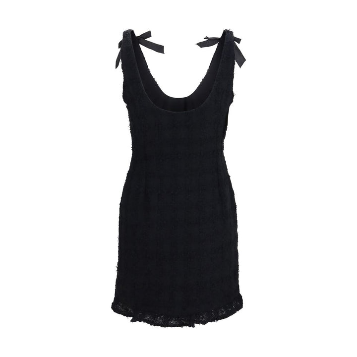 Alessandra Rich Black Cotton Casual Dress