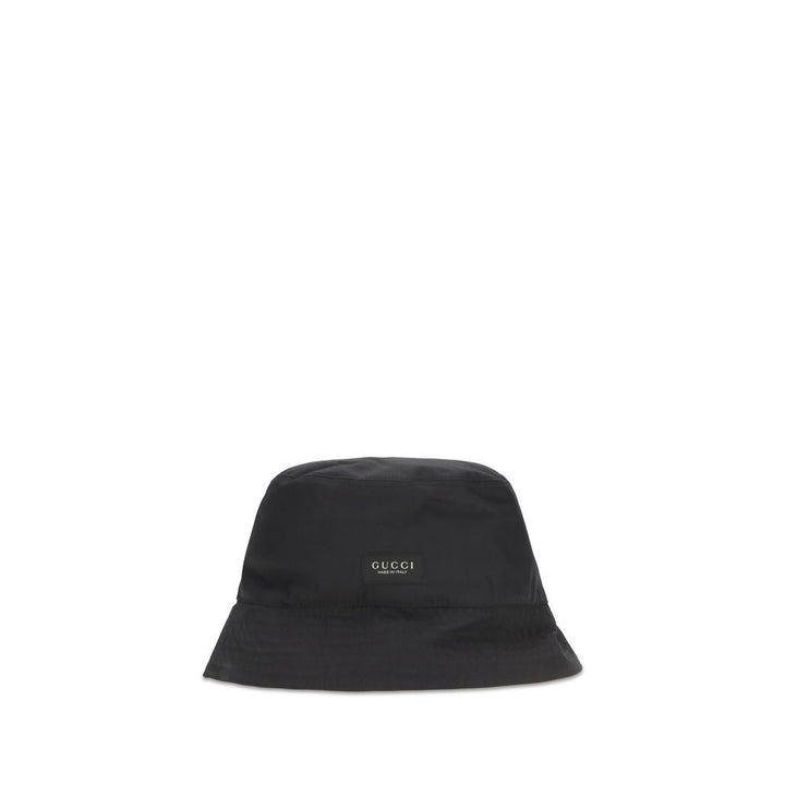 Gucci Black Cotton Bucket Hat
