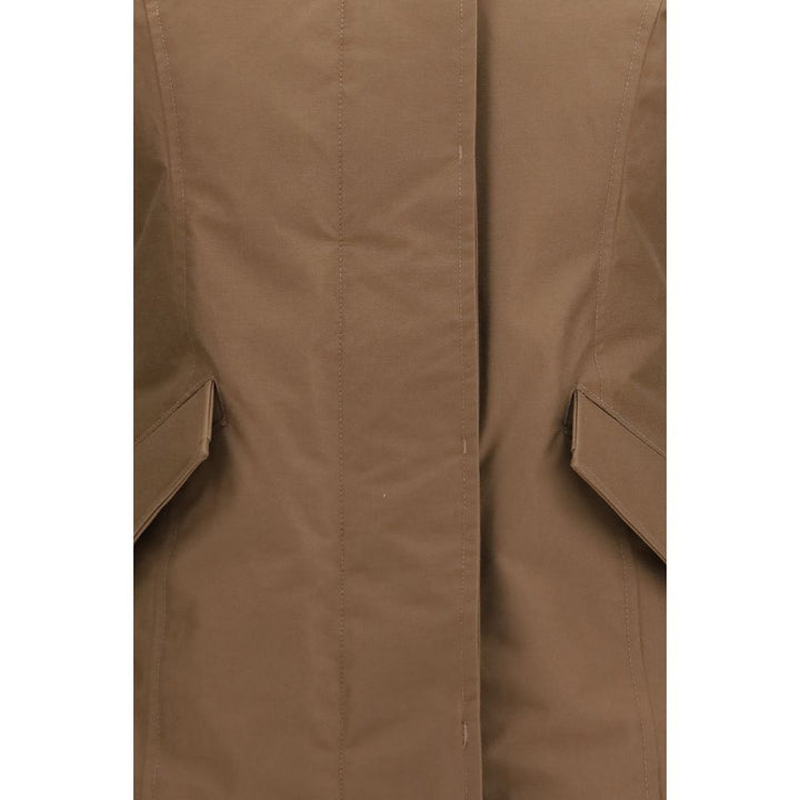 Woolrich Brown Cotton Parka