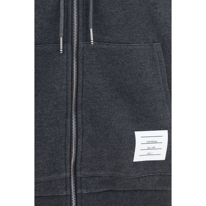 Thom Browne Gray Cotton Sweatshirt