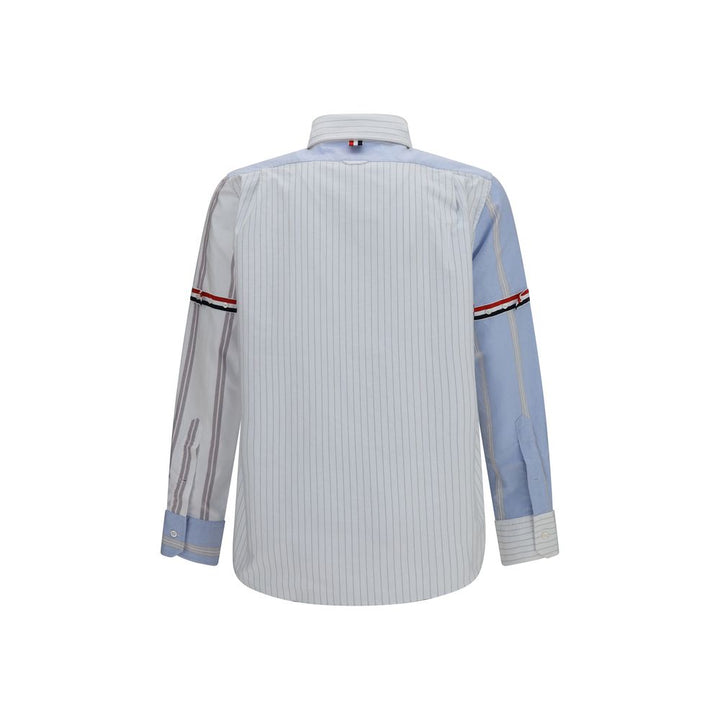 Thom Browne Blue Cotton Pattern Shirt