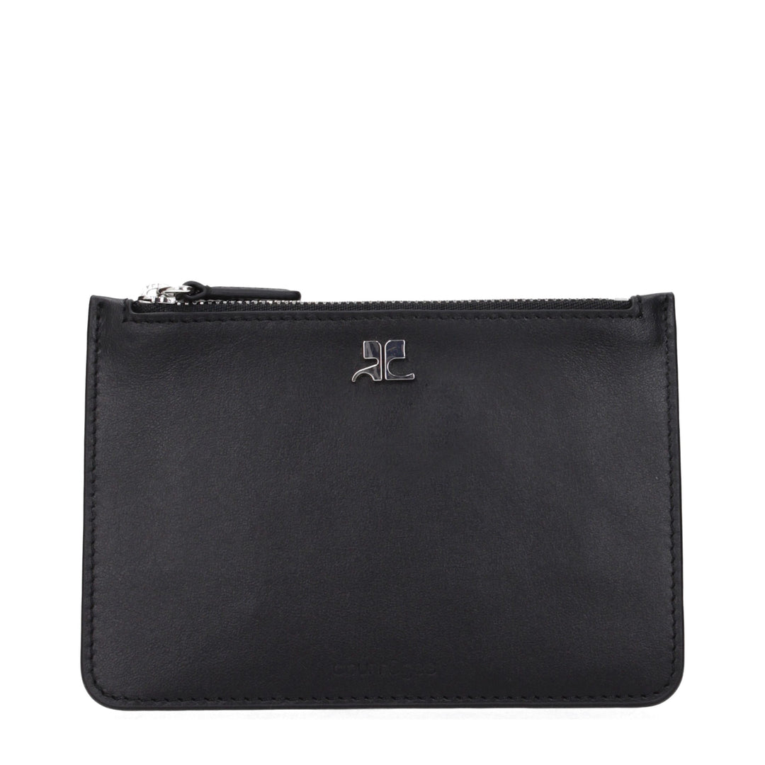 Courrèges Black Leather Wallet