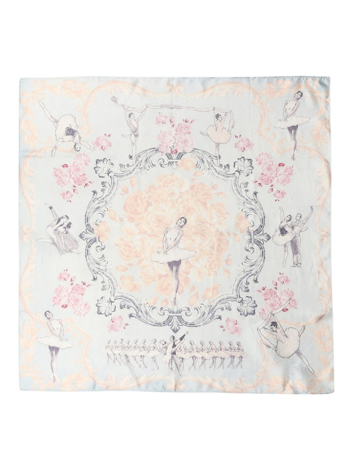 Dolce & Gabbana Men Multicolor Ballerina Floral Foulard Scarf
