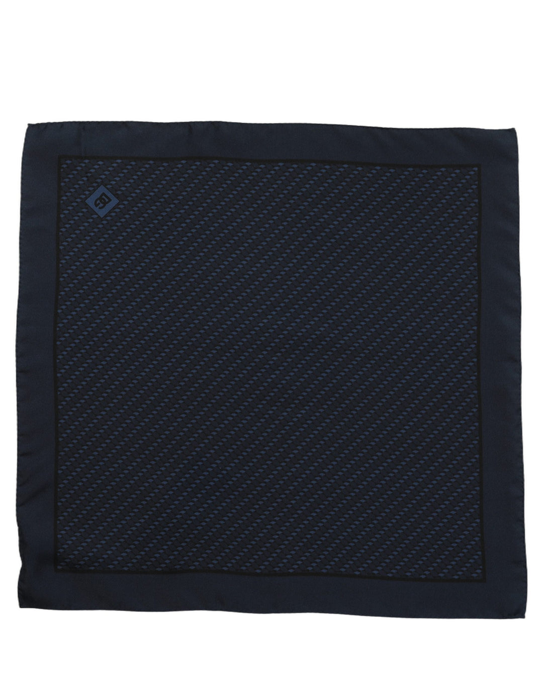 Dolce & Gabbana Dark Blue Silk Pocket Square Foulard Scarf