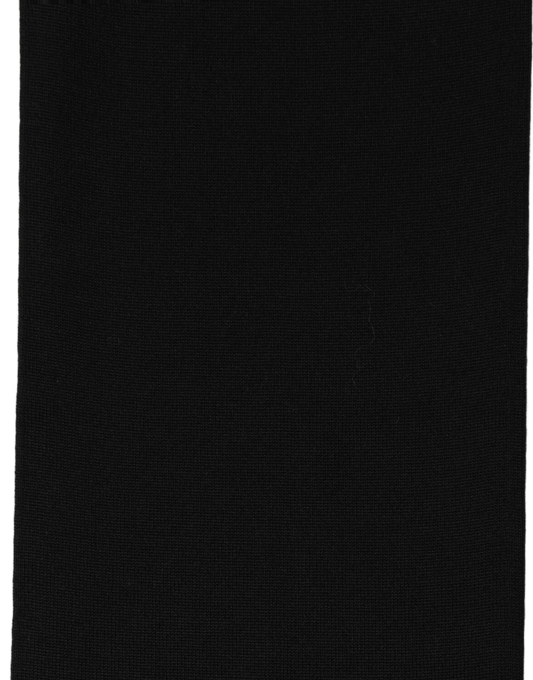 Dolce & Gabbana Black Wool Knitted Neck Shawl Foulard Scarf