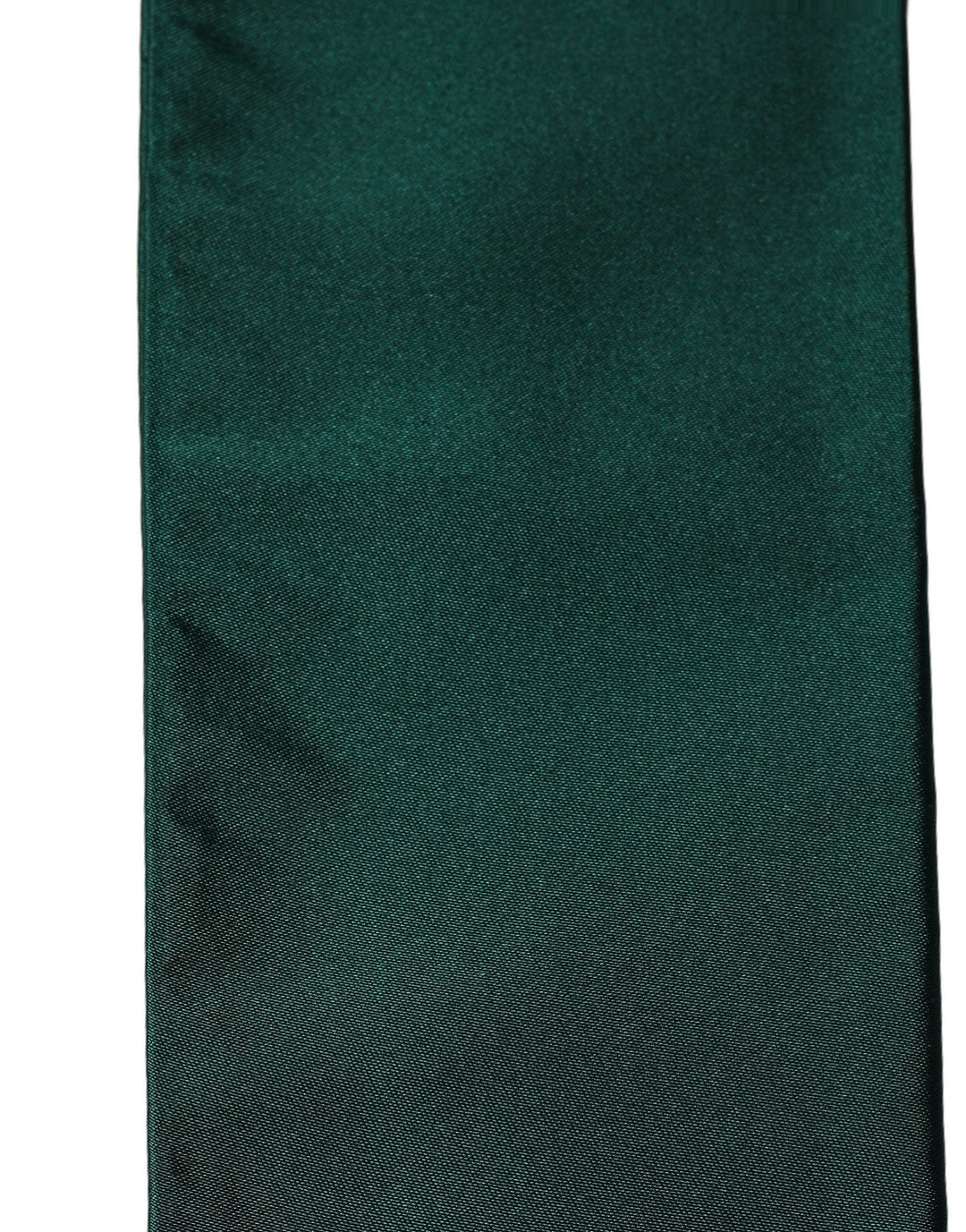 Dolce & Gabbana Men Green Satin Silk Fringed Lace Stole