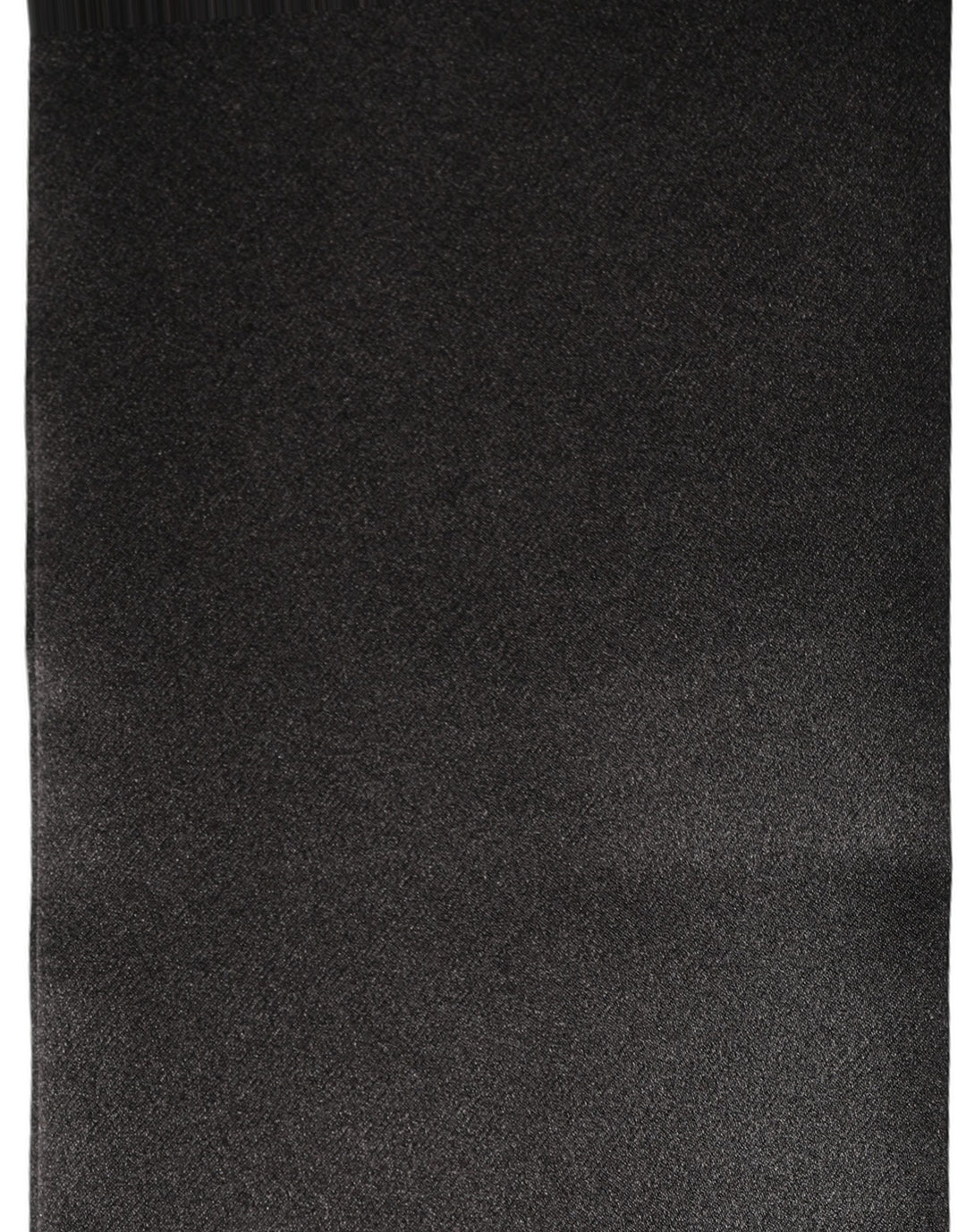 Dolce & Gabbana Men Black Satin Silk Skinny Neck Shawl Scarf