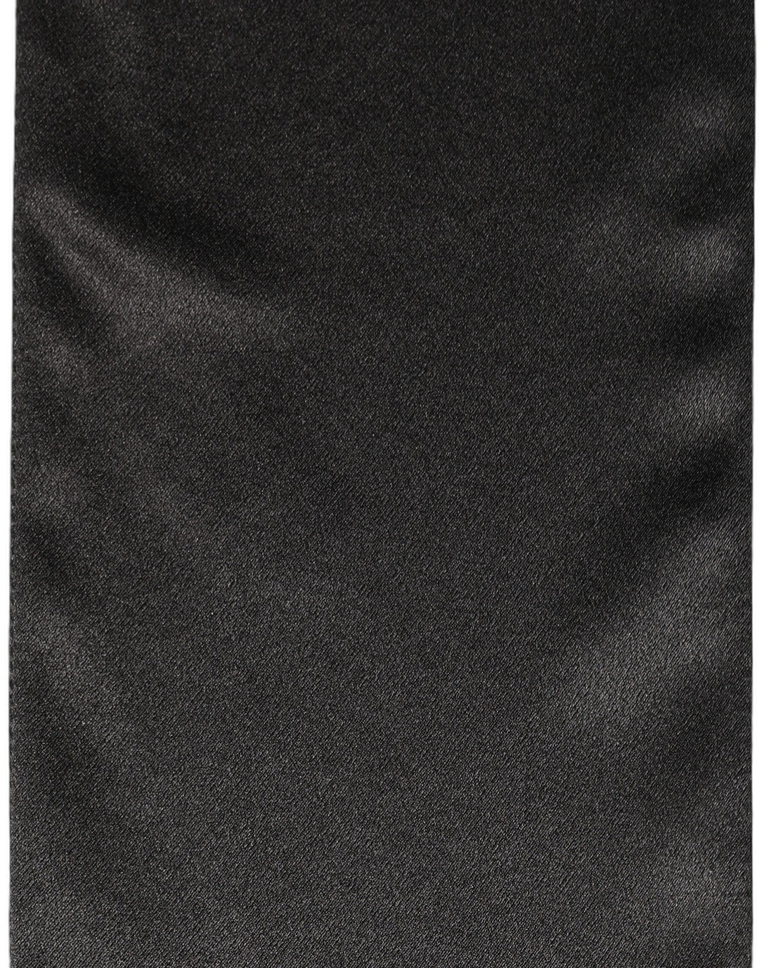 Dolce & Gabbana Men Black Satin Silk Skinny Neck Shawl Scarf