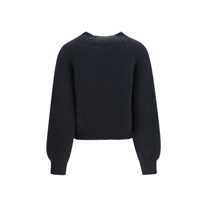 Khaite Black Cashmere Sweatshirt