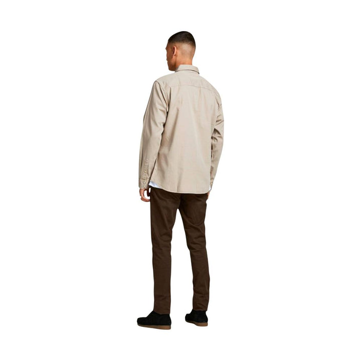 Jack Jones Beige Denim Shirt