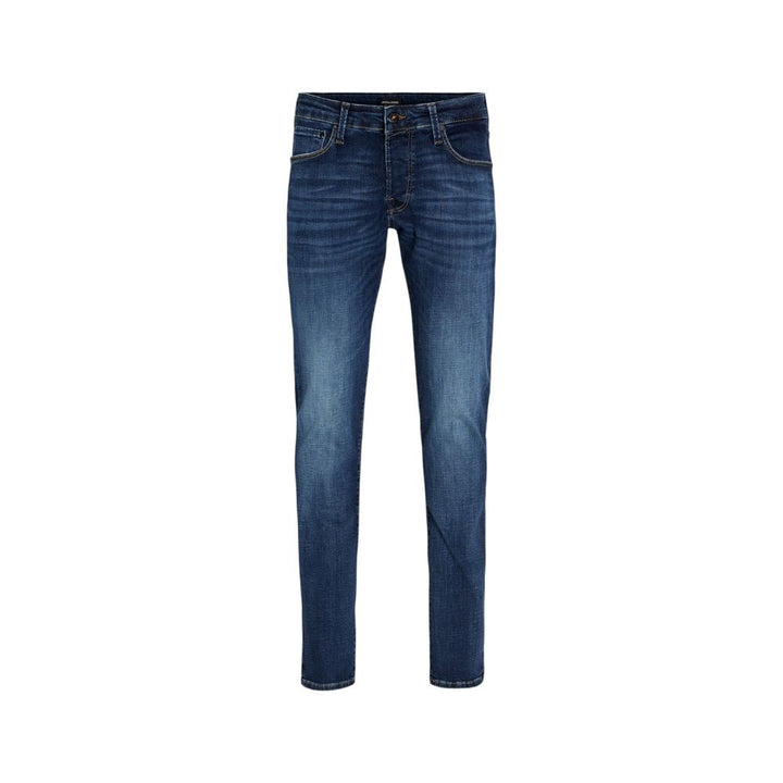 Jack Jones Blue Cotton Skinny Jeans
