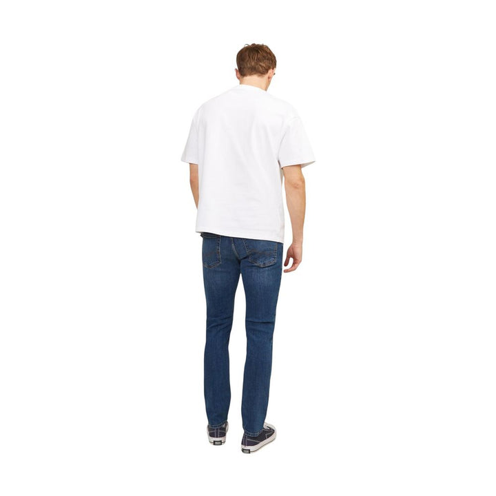 Jack Jones Blue Cotton Skinny Jeans