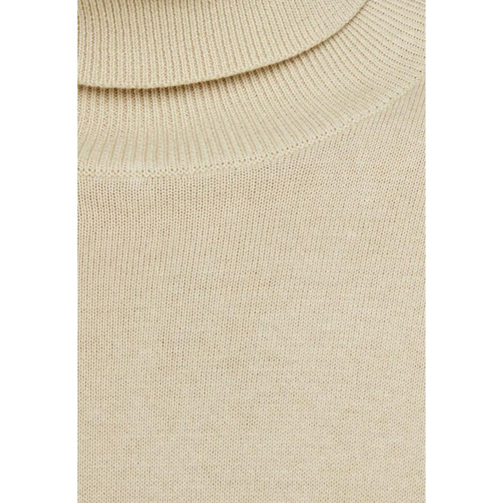 Jack Jones Beige Cotton Turtleneck