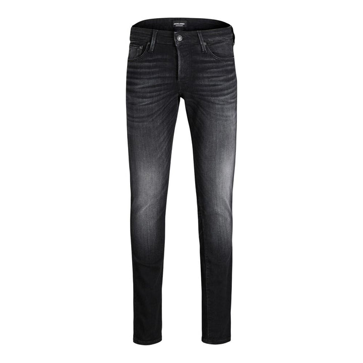 Jack Jones Black Cotton Skinny Jeans