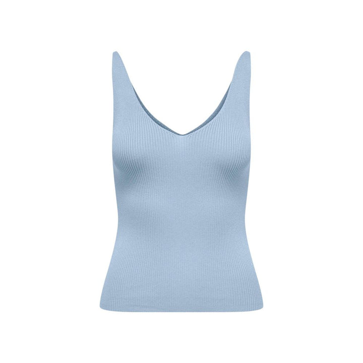 Jacqueline De Yong Blue Viscose Tank Tops
