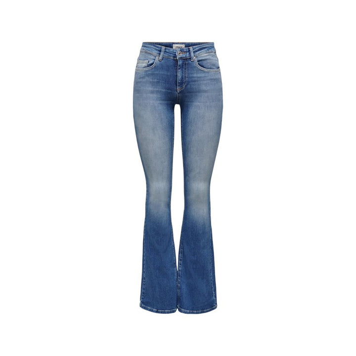 Only Blue Cotton Bootcut Jeans