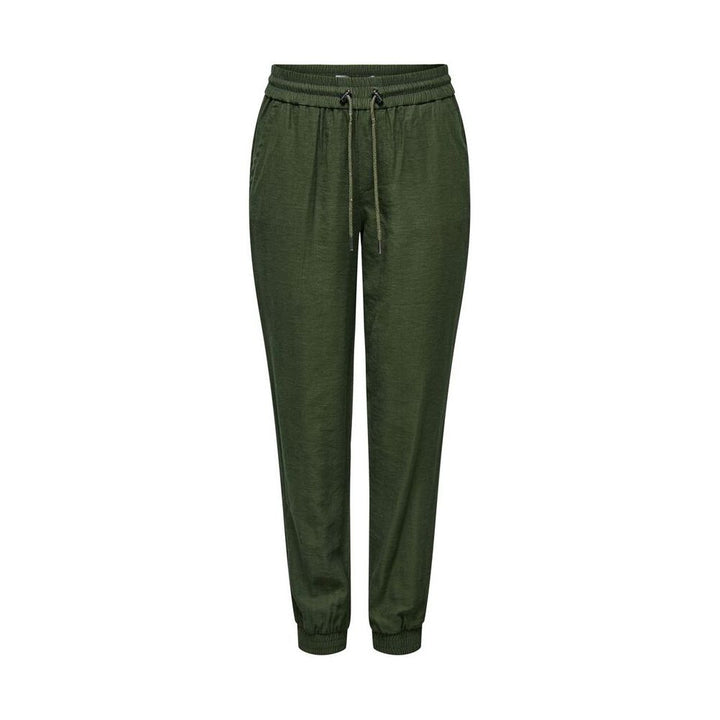 Only Green Viscose Casual Pants