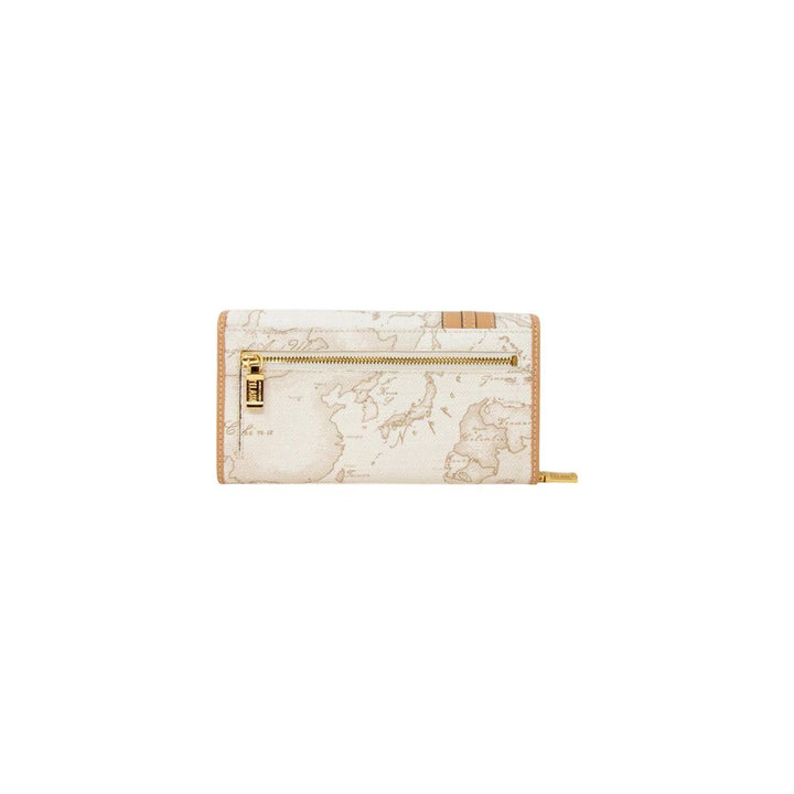Alviero Martini Prima Classe White Cotton Wallet