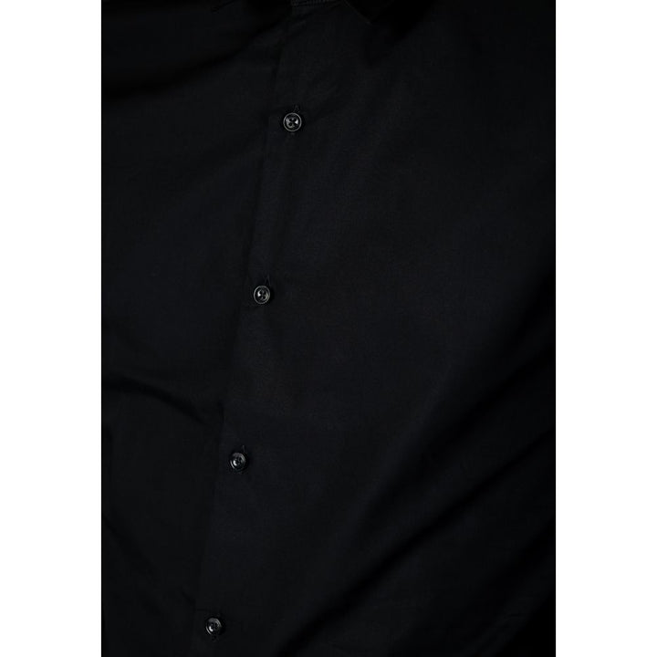 Antony Morato Black Cotton Dress Shirt