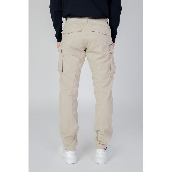 Replay Beige Cotton Cargo Pants