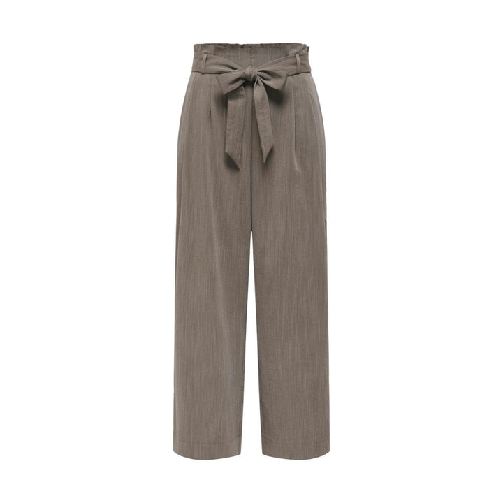 Only Beige Viscose Casual Pants