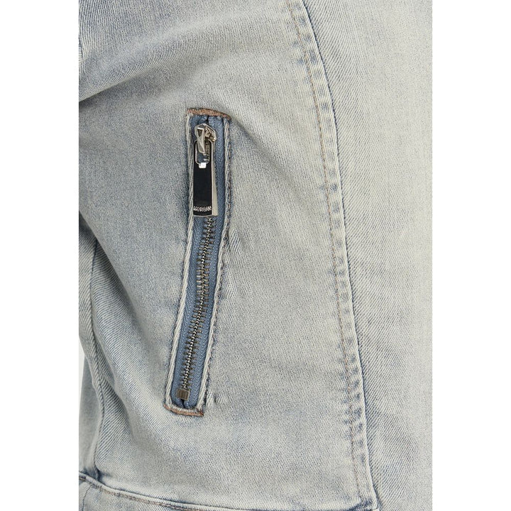 Morgan De Toi Light Blue Cotton Denim Jacket