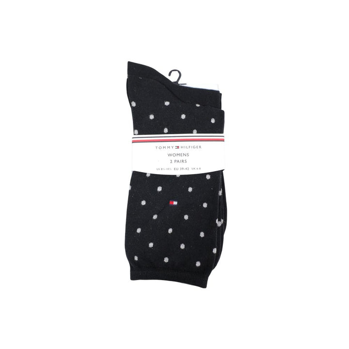 Tommy Hilfiger Black And White Cotton Socks