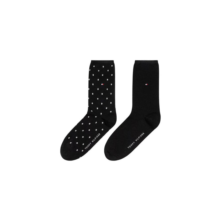Tommy Hilfiger Black And White Cotton Socks