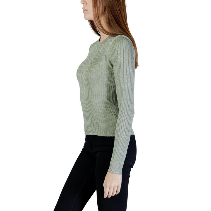 Jacqueline De Yong Green Viscose Sweatshirt