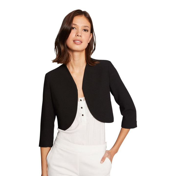 Morgan De Toi Black Polyester Biker Jacket
