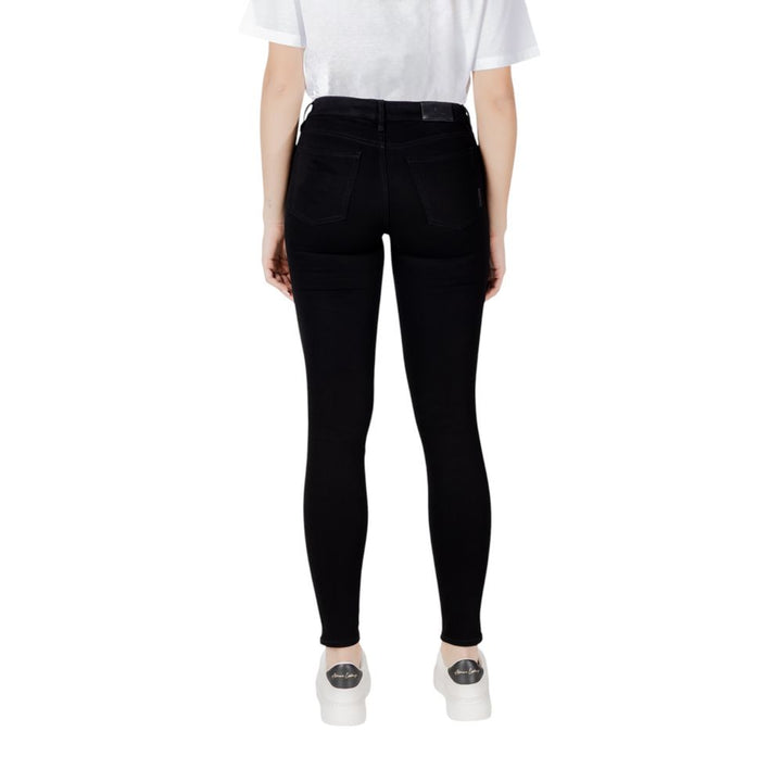 Armani Exchange Black Cotton Skinny Jeans