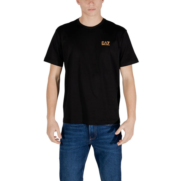 EA7 Emporio Armani Bicolor Cotton T-Shirt