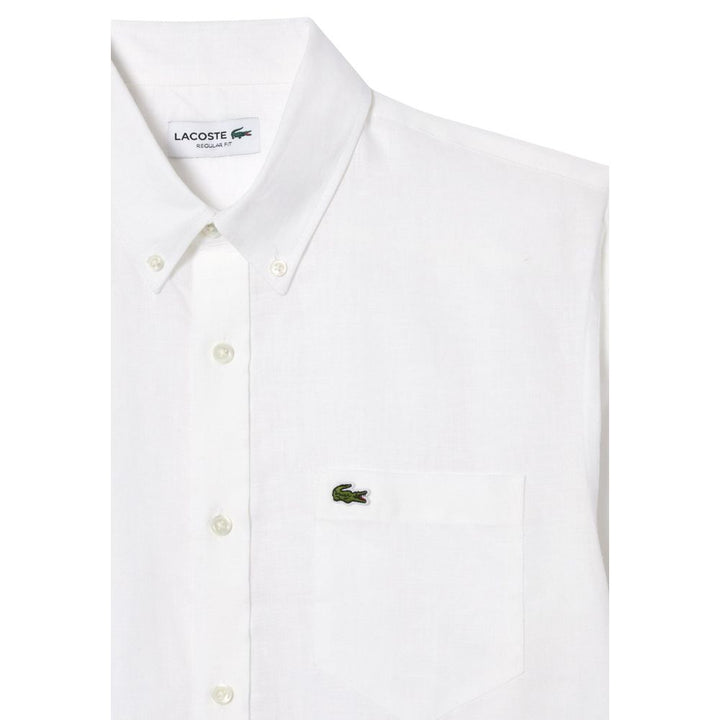 Lacoste White Linen Shirt
